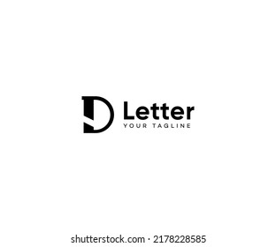 D Letter  Logo Vector Template Abstract Monogram Symbol