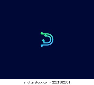 D Letter Logo Vector Template Abstract Monogram Symbol