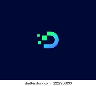D Letter Logo Vector Template Abstract Monogram Symbol. Usable for Business sport, technology, fashion, digital And future creative logo