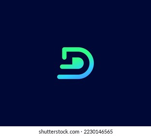 D Letter Logo Vector Template Abstract Monogram Symbol. Usable for Business sport, technology, fashion, digital And future creative logo