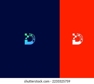 D Letter Logo Vector Template Abstract Monogram Symbol. Usable for Business sport, technology, fashion, digital And future creative logo