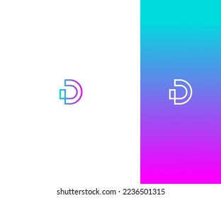 D Letter Logo Vector Template Abstract Monogram Symbol. Usable for Business sport, technology, fashion, digital And future creative logo