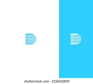 Letra D Símbolo de monograma abstracto de plantilla de vectores con logotipo. Usable para el deporte de negocios, la tecnología, la moda, el logotipo digital y creativo futuro