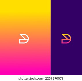 D Letter Logo Vector Template Abstract Monogram Symbol 