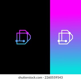 D Letter Logo Vector Template Abstract Monogram Symbol 