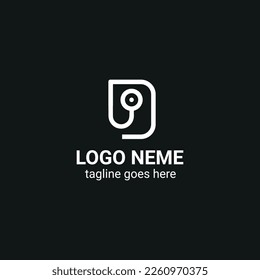 D  letter logo vector template
