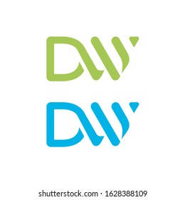 D Letter Logo W Letter Initial Design