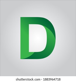 D letter logo with white background. D letter icon. D letter design. D.