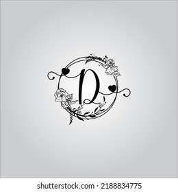 D Brieflogo. D Buchstabenlogo auf weißem Hintergrund. Das ist das Logo eines schwarzen Briefes. Verwenden Sie das stylische Modelogo. Dekoratives Design.