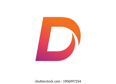 D Letter Logotype vector design 