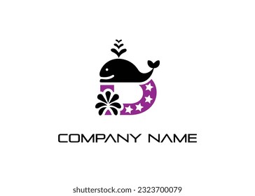 D letter modern abstract logo and branding animal logo design . Perfect logo for business related to industry. creative style logo design vector.