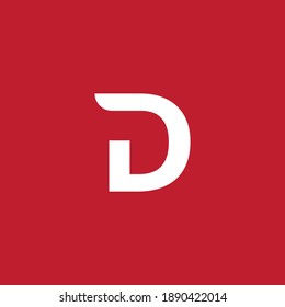 D letter modern logo design 
