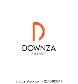 Diseño de logotipo moderno para letras D