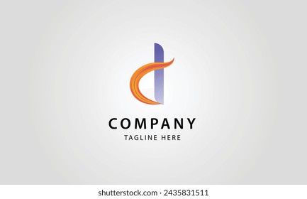 D-Buchstabe Modernes Logo-Design