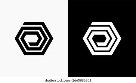 elemento de ícone de modelo de design de logotipo moderno de letra d