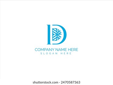 D Letter Modern Style Company Logo Design