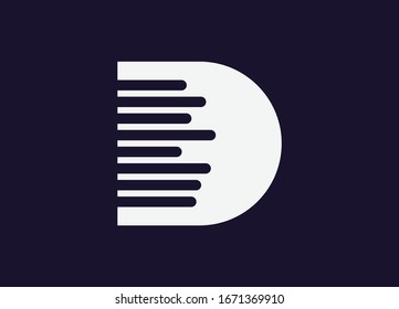 D Letter Monogram Logo Design