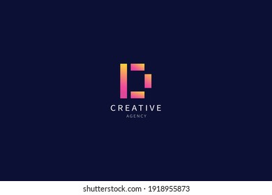 D Letter Monogram Logo Minimalist Design