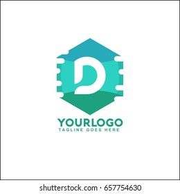 D Letter Property and Construction Logo design for business corporate sign