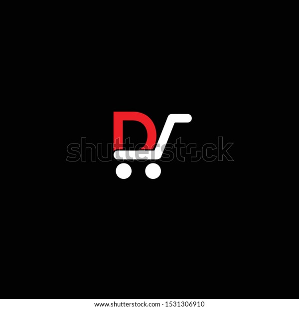 D Letter Shopping Cart Icon Logo Stock Vector Royalty Free 1531306910