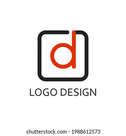 d letter for simple logo design