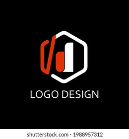 d letter for simple logo design