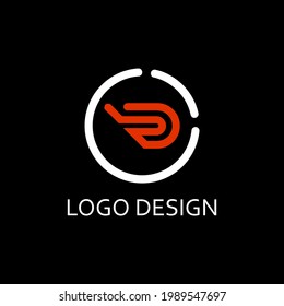 d letter for simple logo design
