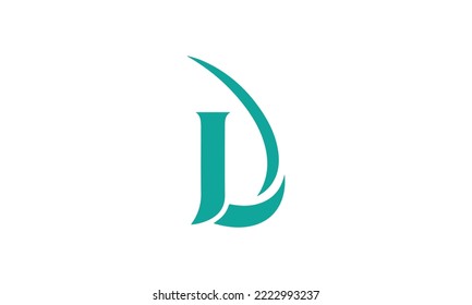d letter for simple logo design
