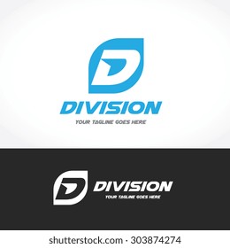 D letter, Sport Vector Logo Template