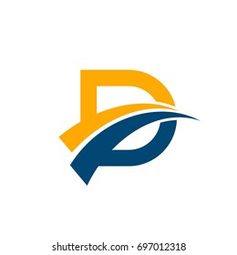 D Letter Swoosh Logo Template Illustration Design. Vector EPS 10.