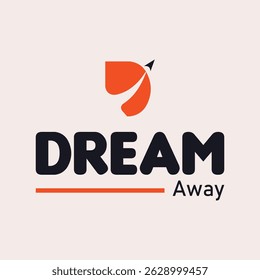 D letter travel agency logo design