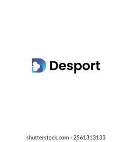 D letter and tree icon logo concept
