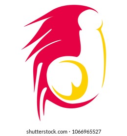 d letter vector logo