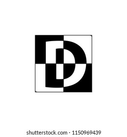 d letter vector logo
