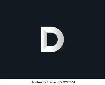 D letter vector logo