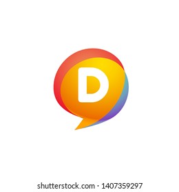 D LETTER VECTOR LOGO APHABET ICON