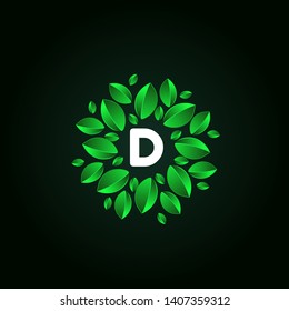 D LETTER VECTOR LOGO APHABET ICON