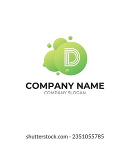 D letter vector logo designs. creative monogram business logo with D alphabet.