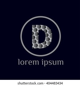  D letter vector logo. Luxury vintage letter D.