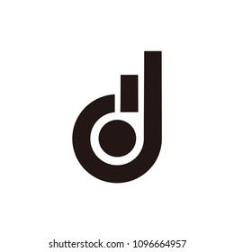 d letter vector logo. tauhid vector logo