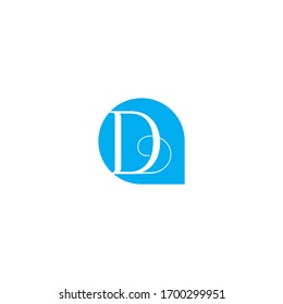D Letter Vector Logo Template Illustration Design.Beautiful Minimalist Logotype design for branding,Elegant identity design.