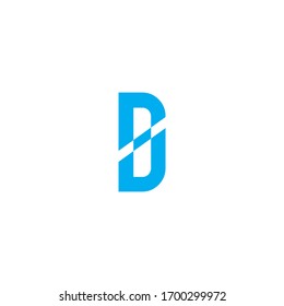 D Letter Vector Logo Template Illustration Design.Beautiful Minimalist Logotype design for branding,Elegant identity design.