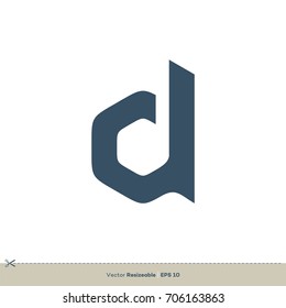 D Letter vector Logo Template Illustration Design. Vector EPS 10.