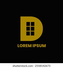 D letter and windows icon