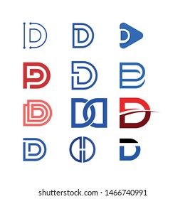 D Lettering - Isolated On Gray Background - Vector Illustration