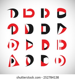 D Lettering - Isolated On Gray Background - Vector Illustration, Graphic Design, Editable For Your Design