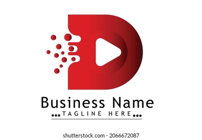 D Lettering Logo Design Vector 
( Music Theme )