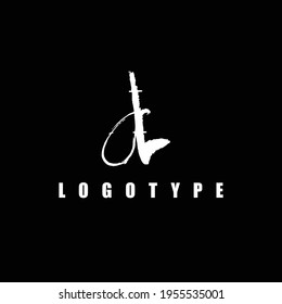 D letters initial logo design vector