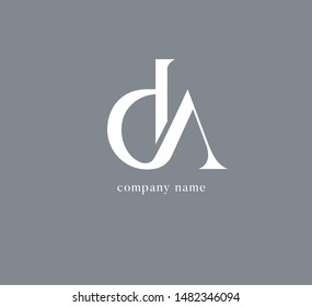 D & A letters Joint logo icon vector template.
