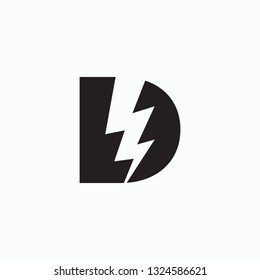 D lighthing vector logo